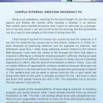 internal medicine residency personal statement