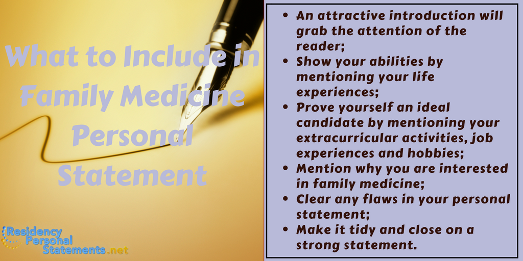 family medicine personal statement sample tips