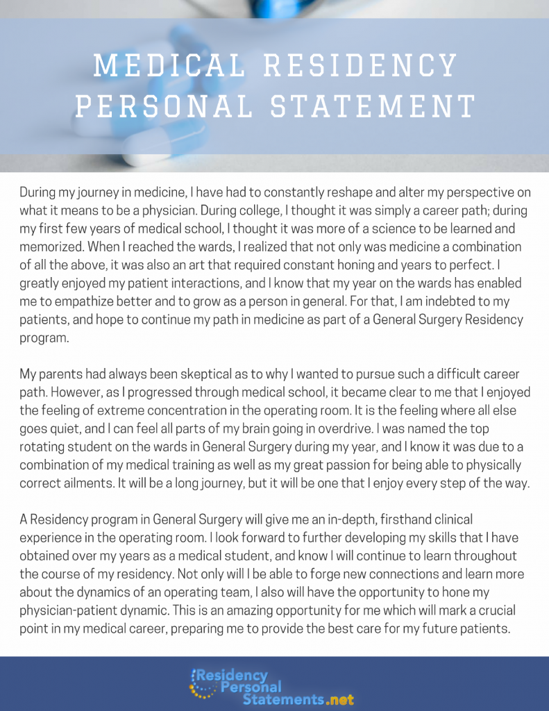 personal statement for general medicine