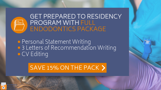 winning endodontics residency personal statement