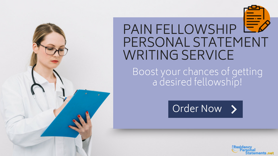 pain fellowship personal statement writing