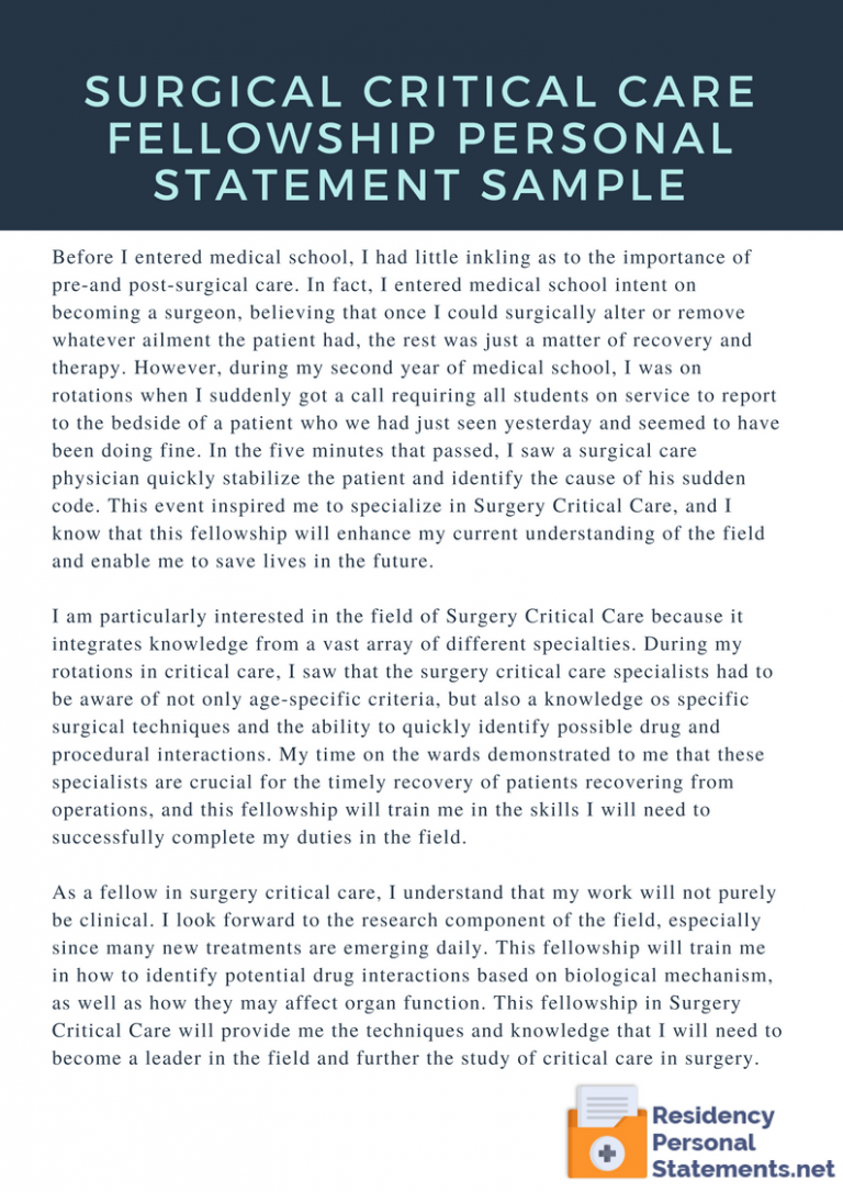 critical care nurse personal statement