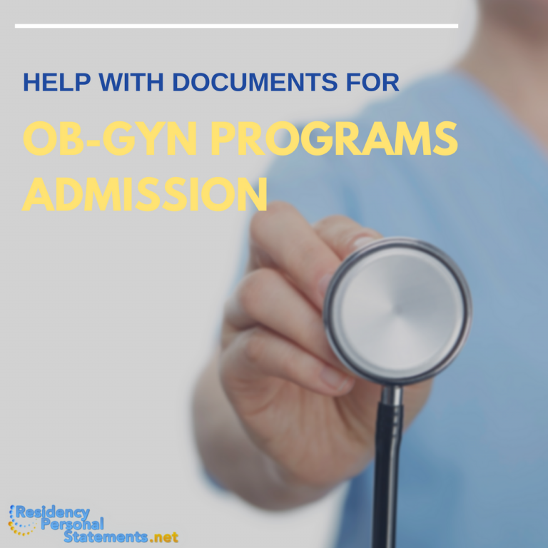 OB GYN Letter of OBGYN Personal Statement