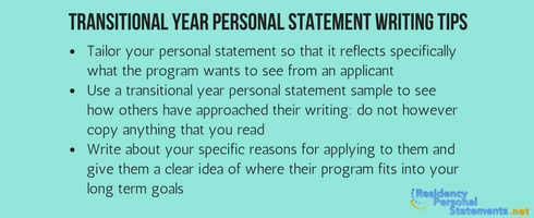 transitional year personal statement reddit