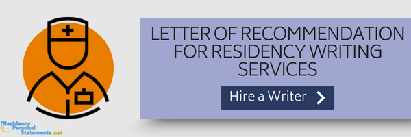 letter of recommendation medical residency