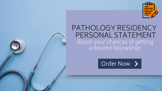 personal statement pathology residency