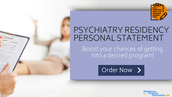 personal statement for residency psychiatry