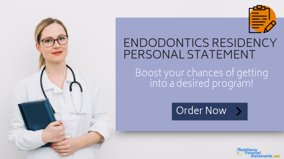 endodontics residency personal statement writing