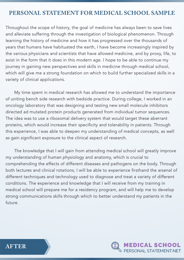 Best Personal Statement Medical School Examples To Follow