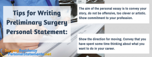 preliminary surgery personal statement writing tips