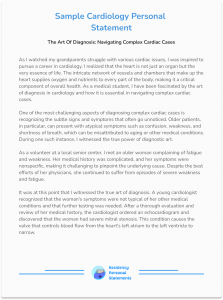 How to Write Cardiology Personal Statement Effectively