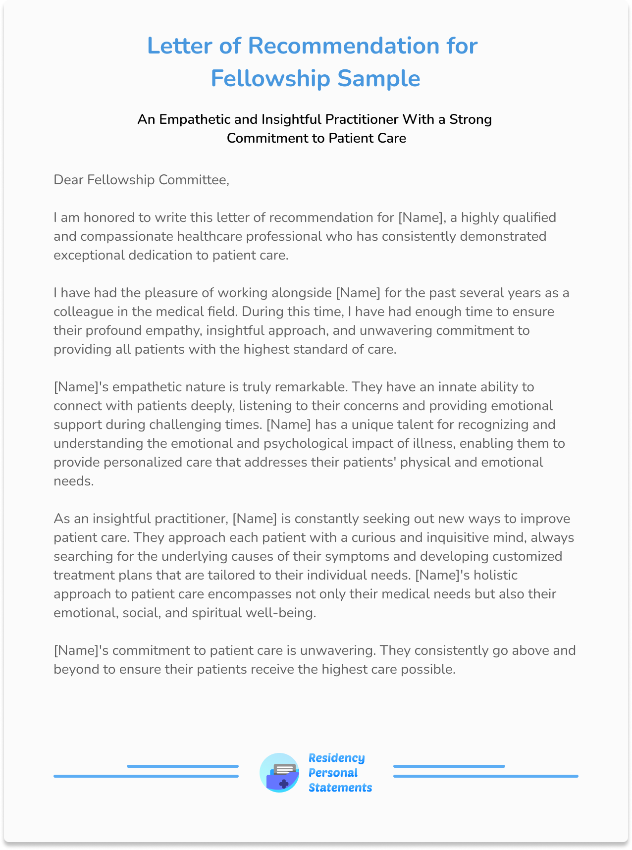 Sample Letters Recommending Someone