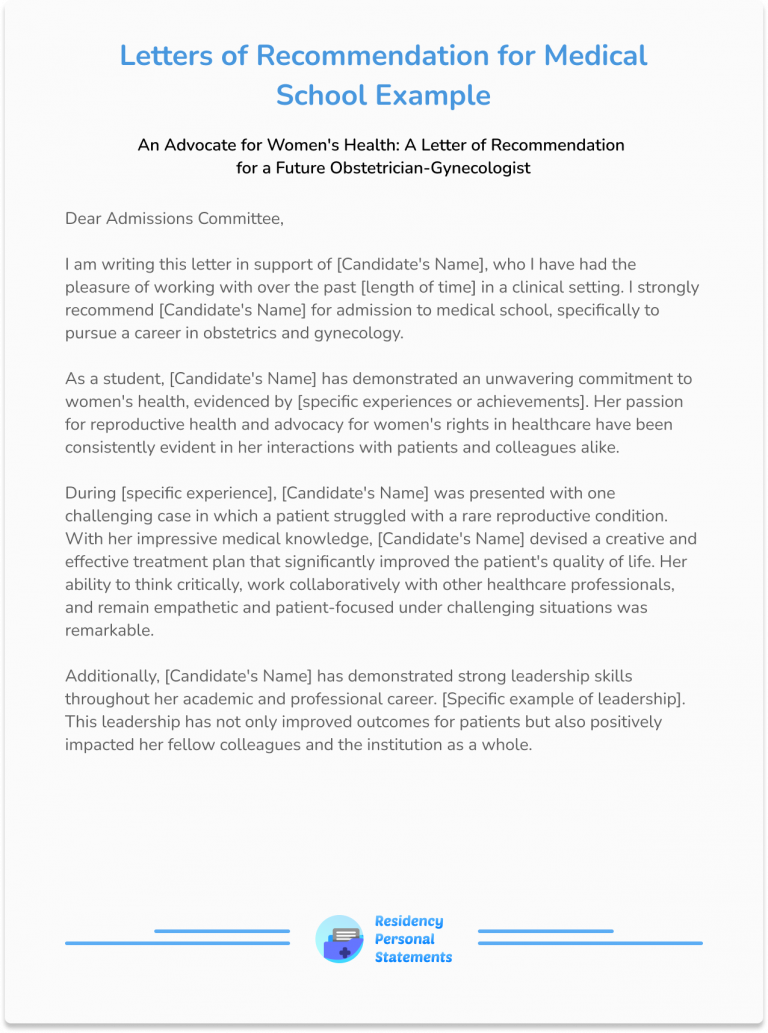 Letters of for Medical School Expert Tips